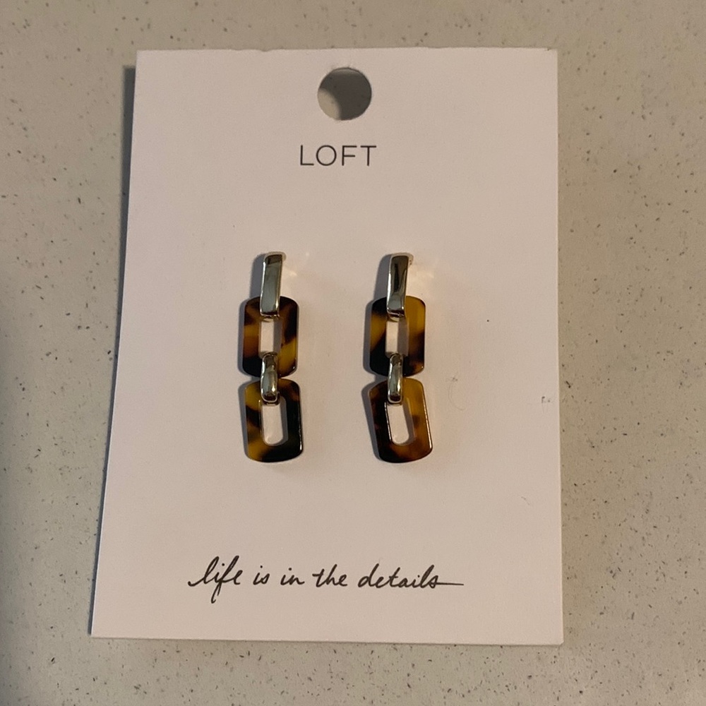 Loft turtle dangle earrings